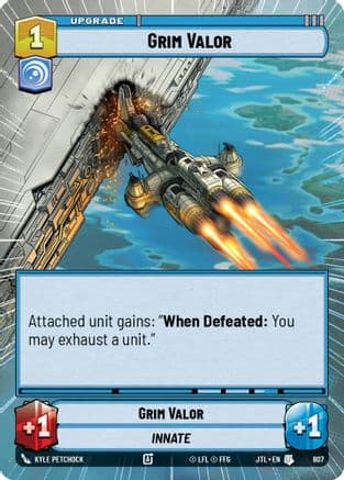Grim Valor (Hyperspace Foil) | Foil (807)  [Jump to Lightspeed]