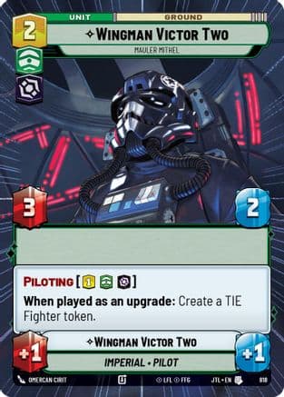 Wingman Victor Two - Mauler Mithel (Hyperspace Foil) | Foil (818)  [Jump to Lightspeed]