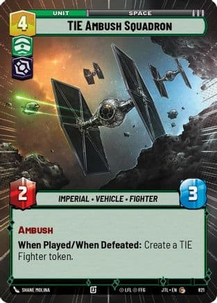 TIE Ambush Squadron (Hyperspace Foil) | Foil (821)  [Jump to Lightspeed]