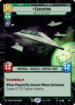 Executor - Might of the Empire (Hyperspace Foil) | Foil (824)  [Jump to Lightspeed]