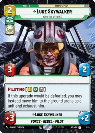Luke Skywalker - You Still With Me? (Hyperspace Foil) | Foil (828)  [Jump to Lightspeed]