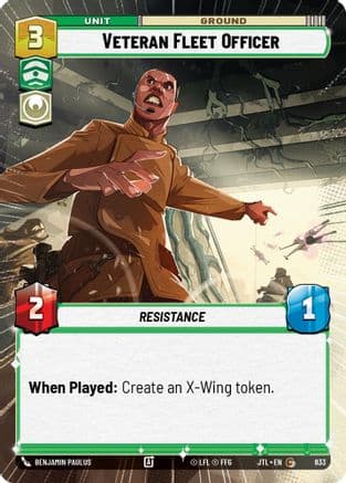 Veteran Fleet Officer (Hyperspace Foil) | Foil (833)  [Jump to Lightspeed]