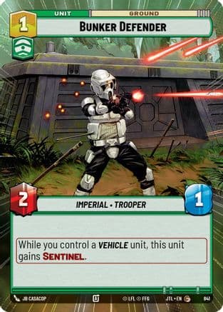 Bunker Defender (Hyperspace Foil) | Foil (841)  [Jump to Lightspeed]