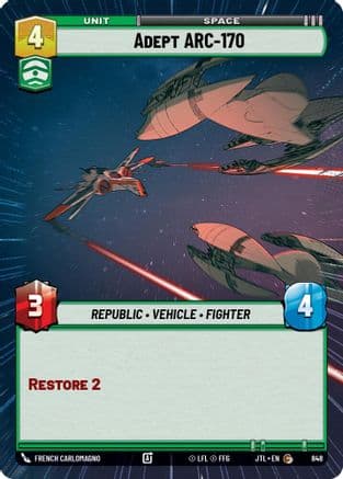 Adept ARC-170 (Hyperspace Foil) | Foil (848)  [Jump to Lightspeed]