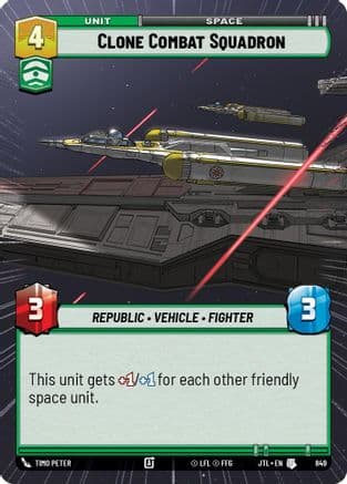 Clone Combat Squadron (Hyperspace Foil) | Foil (849)  [Jump to Lightspeed]