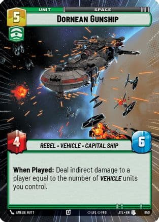Dornean Gunship (Hyperspace Foil) | Foil (850)  [Jump to Lightspeed]
