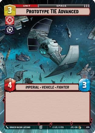 Prototype TIE Advanced (Hyperspace Foil) | Foil (870)  [Jump to Lightspeed]