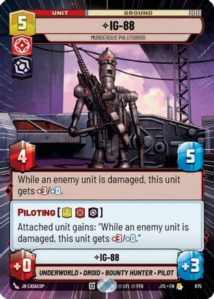 IG-88 - Murderous Phlutdroid (Hyperspace Foil) | Foil (875)  [Jump to Lightspeed]