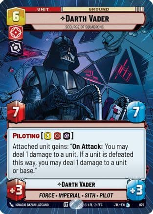 Darth Vader - Scourge of Squadrons (Hyperspace Foil) | Foil (876)  [Jump to Lightspeed]