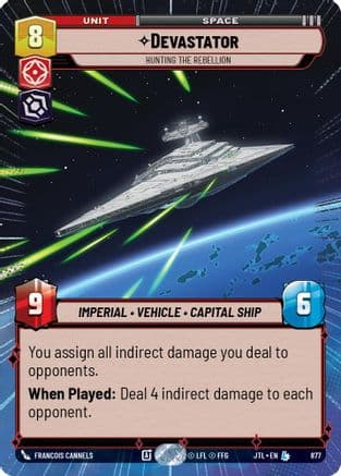 Devastator - Hunting the Rebellion (Hyperspace Foil) | Foil (877)  [Jump to Lightspeed]