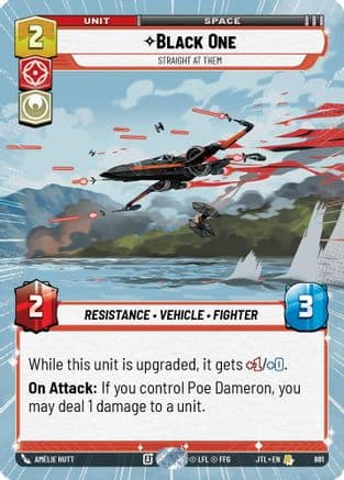 Black One - Straight At Them (Hyperspace Foil) | Foil (881)  [Jump to Lightspeed]