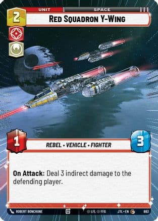 Red Squadron Y-Wing (Hyperspace Foil) | Foil (883)  [Jump to Lightspeed]