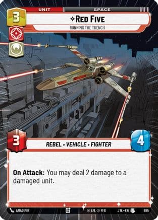 Red Five - Running the Trench (Hyperspace Foil) | Foil (885)  [Jump to Lightspeed]