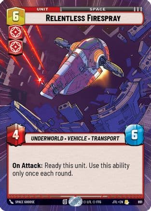 Relentless Firespray (Hyperspace Foil) | Foil (891)  [Jump to Lightspeed]