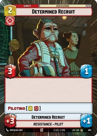 Determined Recruit (Hyperspace Foil) | Foil (893)  [Jump to Lightspeed]