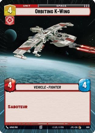 Orbiting K-Wing (Hyperspace Foil) | Foil (900)  [Jump to Lightspeed]