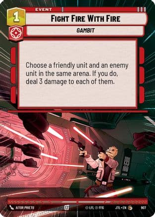 Fight Fire With Fire (Hyperspace Foil) | Foil (907)  [Jump to Lightspeed]