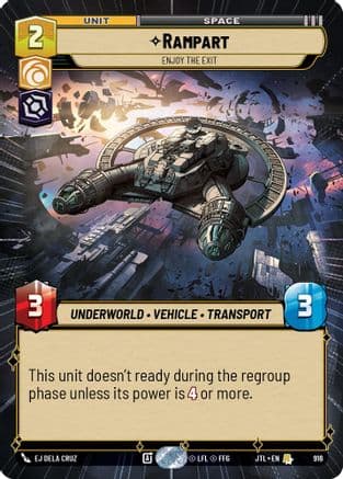 Rampart - Enjoy the Exit (Hyperspace Foil) | Foil (916)  [Jump to Lightspeed]