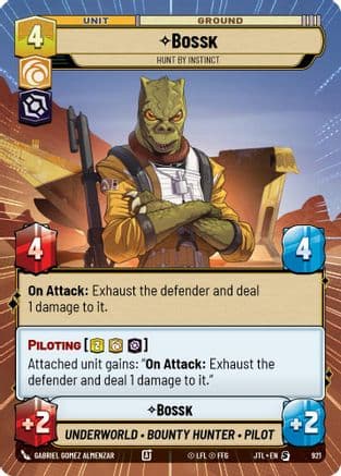 Bossk - Hunt By Instinct (Hyperspace Foil) | Foil (921)  [Jump to Lightspeed]
