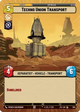 Techno Union Transport (Hyperspace Foil) | Foil (924)  [Jump to Lightspeed]