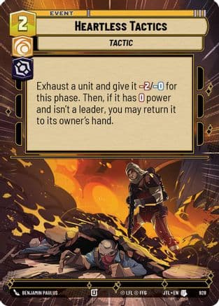 Heartless Tactics (Hyperspace Foil) | Foil (928)  [Jump to Lightspeed]