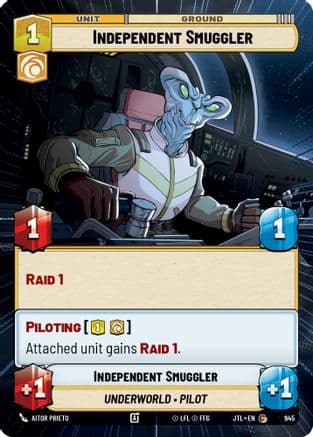 Independent Smuggler (Hyperspace Foil) | Foil (945)  [Jump to Lightspeed]