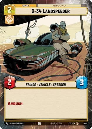 X-34 Landspeeder (Hyperspace Foil) | Foil (948)  [Jump to Lightspeed]