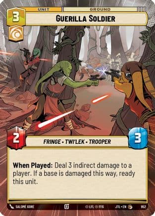 Guerilla Soldier (Hyperspace Foil) | Foil (952)  [Jump to Lightspeed]