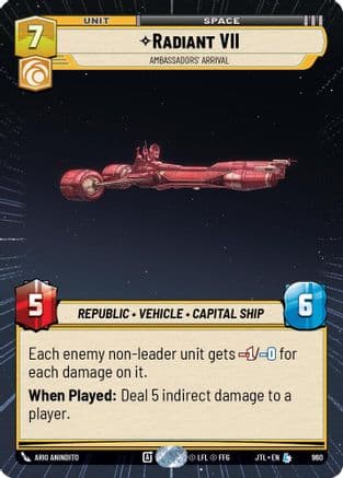 Radiant VII - Ambassadors' Arrival (Hyperspace Foil) | Foil (960)  [Jump to Lightspeed]