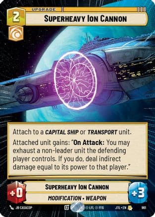 Superheavy Ion Cannon (Hyperspace Foil) | Foil (961)  [Jump to Lightspeed]