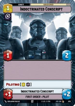 Indoctrinated Conscript (Hyperspace Foil) | Foil (970)  [Jump to Lightspeed]