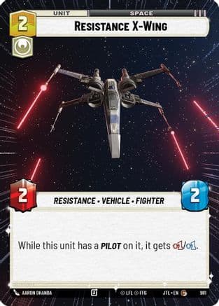 Resistance X-Wing (Hyperspace Foil) | Foil (981)  [Jump to Lightspeed]
