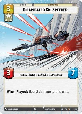 Dilapidated Ski Speeder (Hyperspace Foil) | Foil (982)  [Jump to Lightspeed]