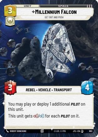 Millennium Falcon - Get Out And Push (Hyperspace Foil) | Foil (983)  [Jump to Lightspeed]