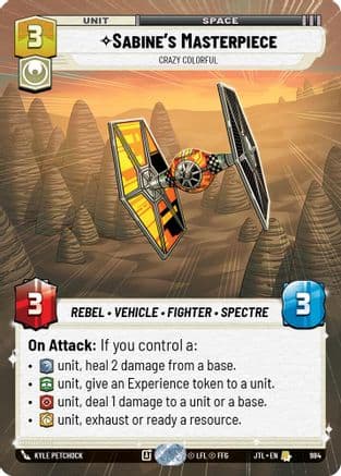 Sabine's Masterpiece - Crazy Colorful (Hyperspace Foil) | Foil (984)  [Jump to Lightspeed]