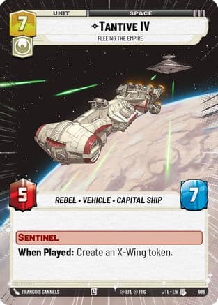 Tantive IV - Fleeing the Empire (Hyperspace Foil) | Foil (986)  [Jump to Lightspeed]