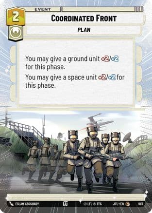 Coordinated Front (Hyperspace Foil) | Foil (987)  [Jump to Lightspeed]