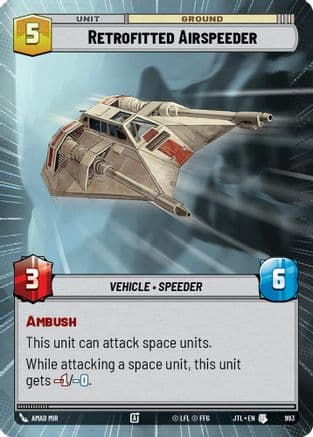 Retrofitted Airspeeder (Hyperspace Foil) | Foil (993)  [Jump to Lightspeed]