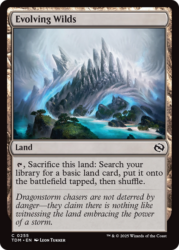 Evolving Wilds (255) [Tarkir: Dragonstorm]  Foil