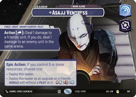 Asajj Ventress - I Work Alone (Showcase) | Foil (997)  [Jump to Lightspeed]
