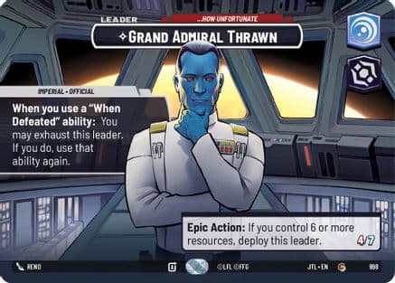 Grand Admiral Thrawn - ...How Unfortunate (Showcase) | Foil (998)  [Jump to Lightspeed]