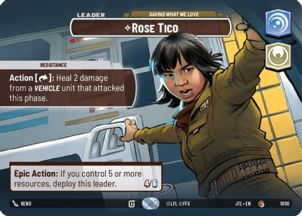Rose Tico - Saving What We Love (Showcase) | Foil (1000)  [Jump to Lightspeed]