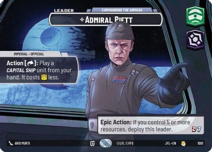 Admiral Piett - Commanding the Armada (Showcase) | Foil (1001)  [Jump to Lightspeed]