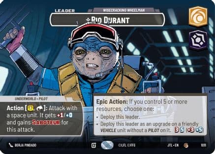 Rio Durant - Wisecrack Wheelman (Showcase) | Foil (1011)  [Jump to Lightspeed]