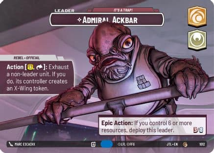 Admiral Ackbar - It's A Trap! (Showcase) | Foil (1012)  [Jump to Lightspeed]