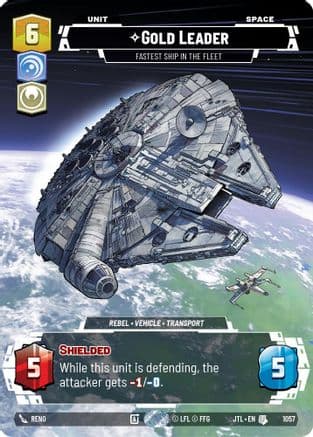 Gold Leader - Fastest Ship in the Fleet (Prestige Foil) | Foil (1057)  [Jump to Lightspeed]