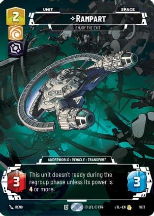 Rampart - Enjoy the Exit (Prestige Foil) | Foil (1073)  [Jump to Lightspeed]