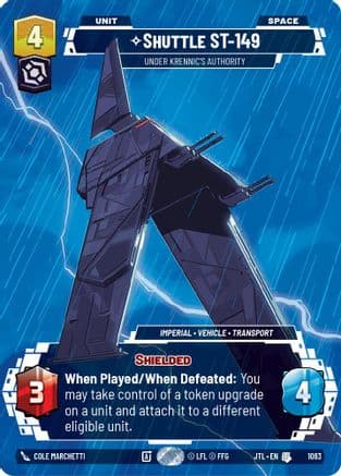 Shuttle ST-149 - Under Krennic's Authority (Prestige Foil) | Foil (1083)  [Jump to Lightspeed]