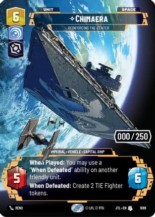Chimaera - Reinforcing the Center (Serialized) | Foil (1089)  [Jump to Lightspeed]