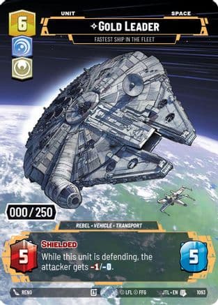 Gold Leader - Fastest Ship in the Fleet (Serialized) | Foil (1093)  [Jump to Lightspeed]